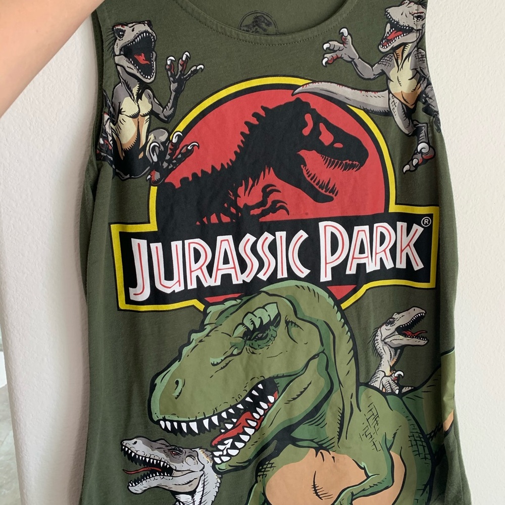 Jurassic park merch tank